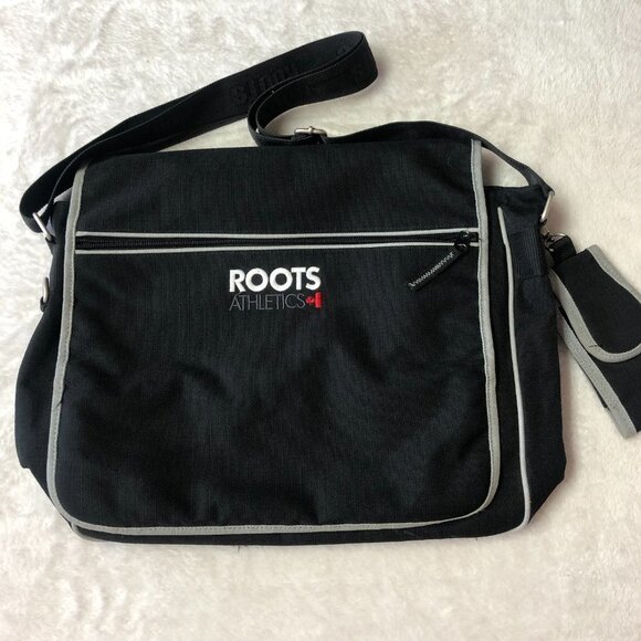 Nwot Roots Athletic Laptop/Messenger Bag Unisex - Picture 3 of 14